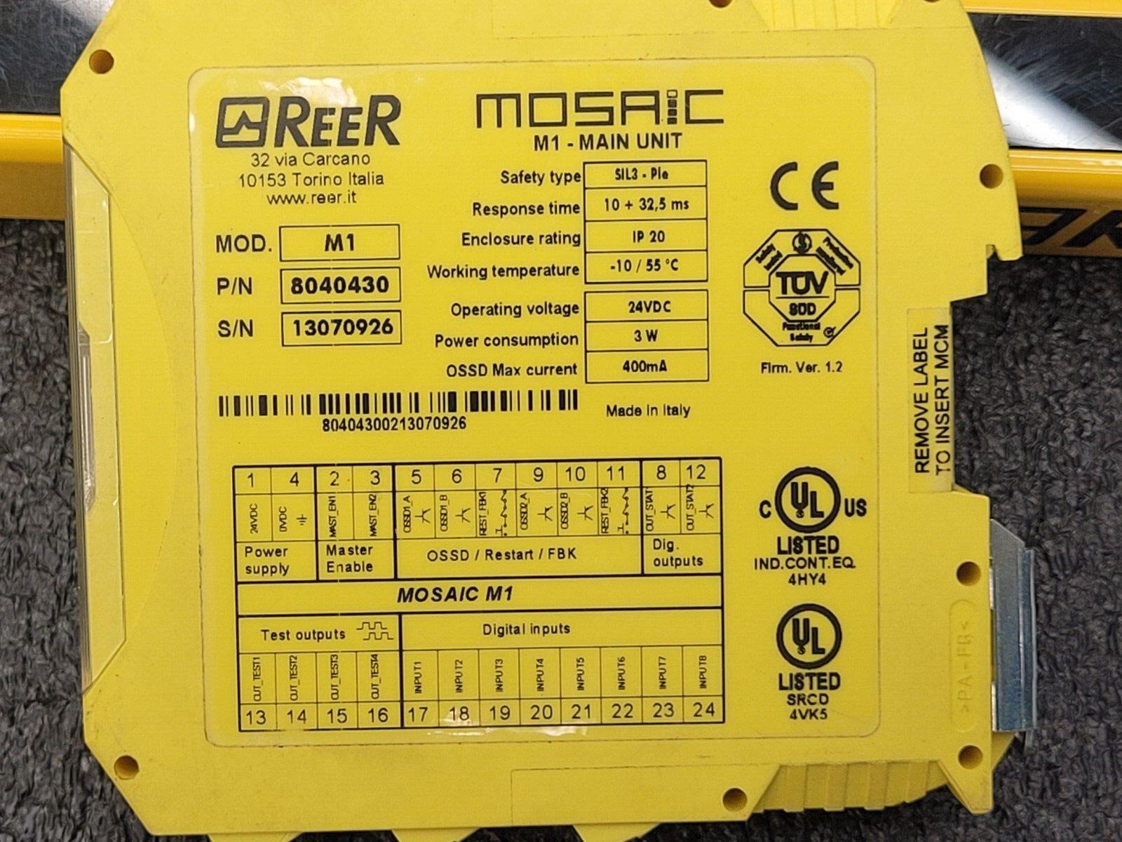 Reer Series EOS4 Light Curtains 460mm Height EOS4E-453-X EOS4R-453-X  12m Range