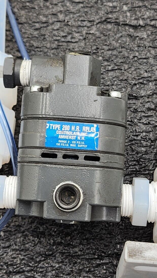 Lot of 2x Plast-O-Matic X1108-PP Pneumatic Diaphragm Valve 1/2in Npt