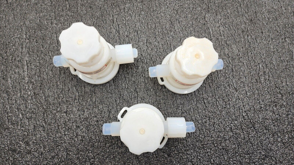 Lot of 3x Furon Pneumatic High Purity Manual Screw Valve UPM2-F812-MT 1104583