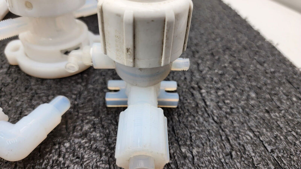 Lot of 12x Furon Pneumatic High Purity Valve, Manual Valve 2 Way 3 Way On/Off