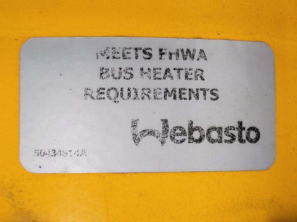 Webasto Arctic Fox DBW2010.80 Diesel Heater 13.2kW 12 Volt 60W With Cover B4