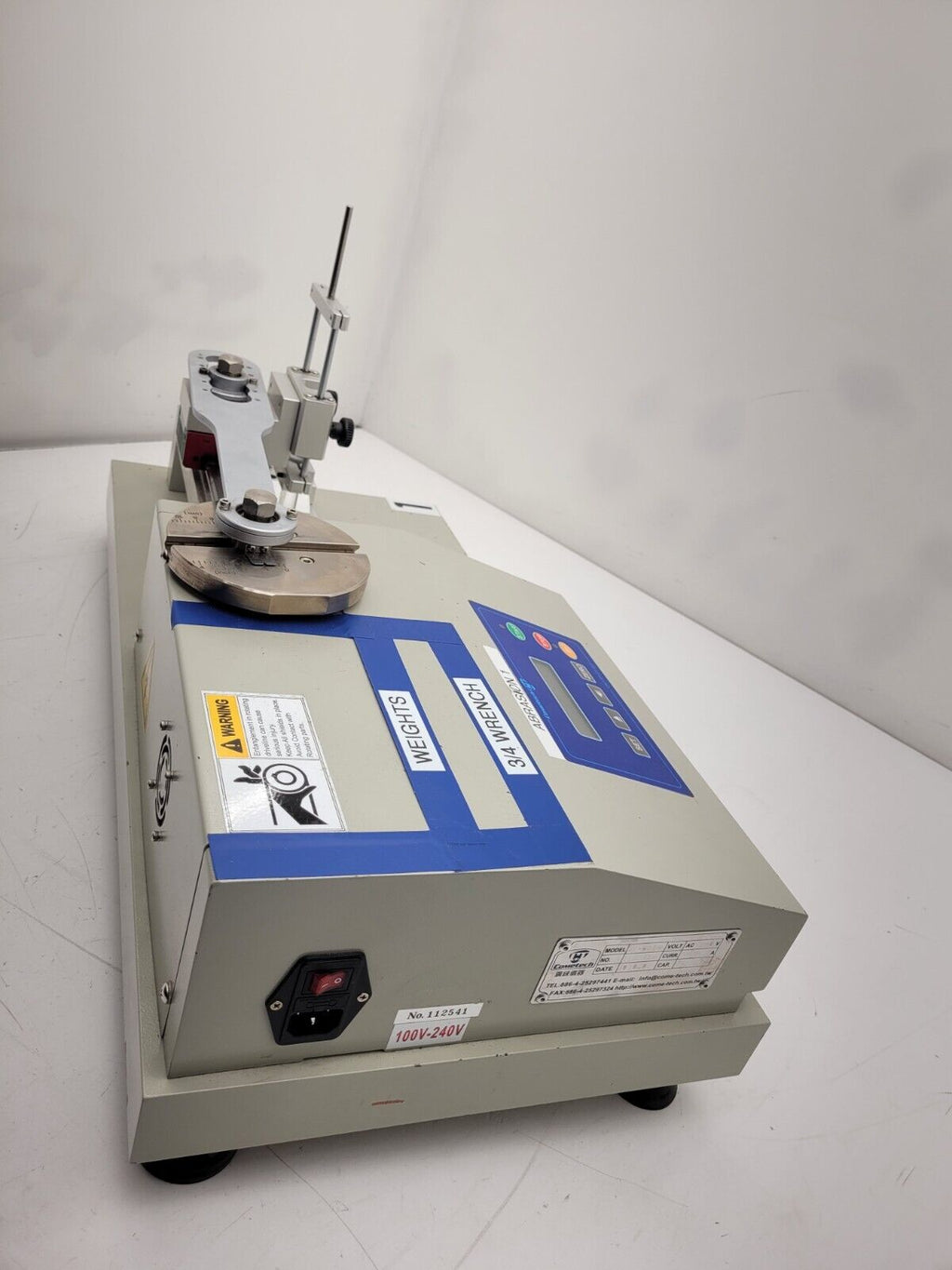 Cometech QC-621H Linear Tabor Test Machine 10-100mm Eccentric Wheel Transmission