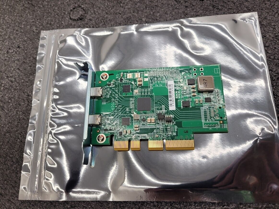 QNAP TBT3-40G2P V1.1 Dual Thunderbolt 3 PCIe Upgrade Card Low Profile