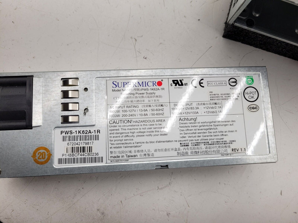 Supermicro 24 Bay SFF X10DRU-i+ 24x NVMe 2x Intel E5-2650 V4 192GB 2400Mhz Ram