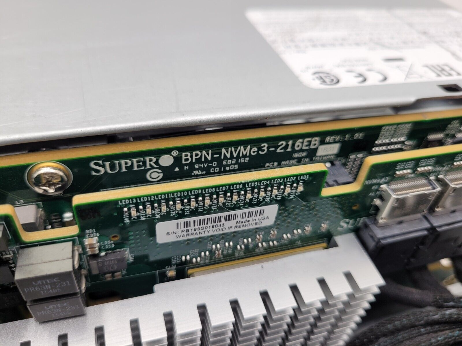 Supermicro 24 Bay SFF X10DRU-i+ 24x NVMe 2x Intel E5-2650 V4 192GB 2400Mhz Ram