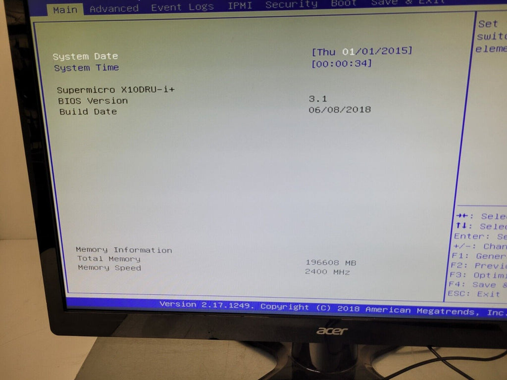 Supermicro 24 Bay SFF X10DRU-i+ 24x NVMe 2x Intel E5-2650 V4 192GB 2400Mhz Ram