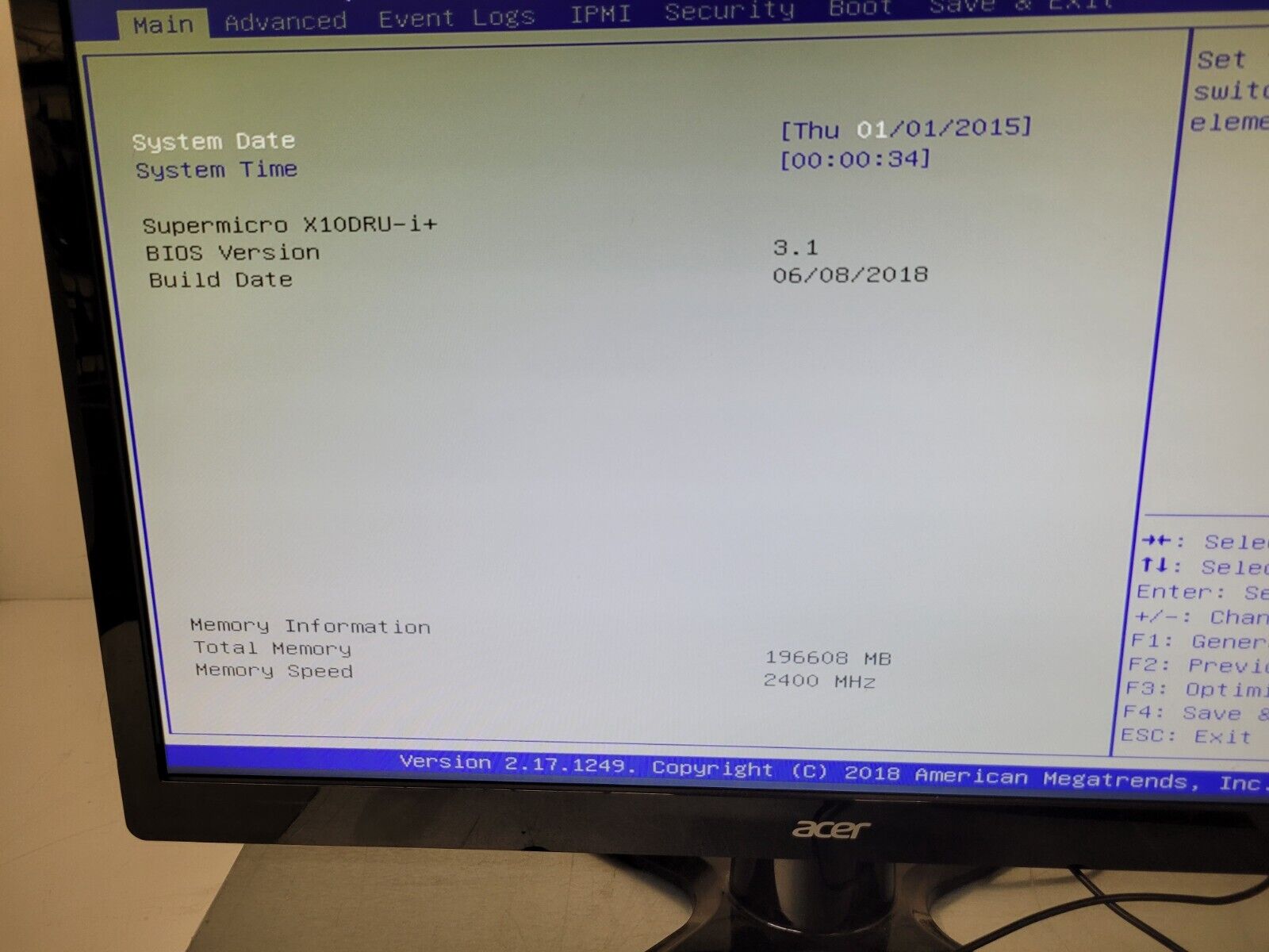 Supermicro 24 Bay SFF X10DRU-i+ 24x NVMe 2x Intel E5-2650 V4 192GB 2400Mhz Ram