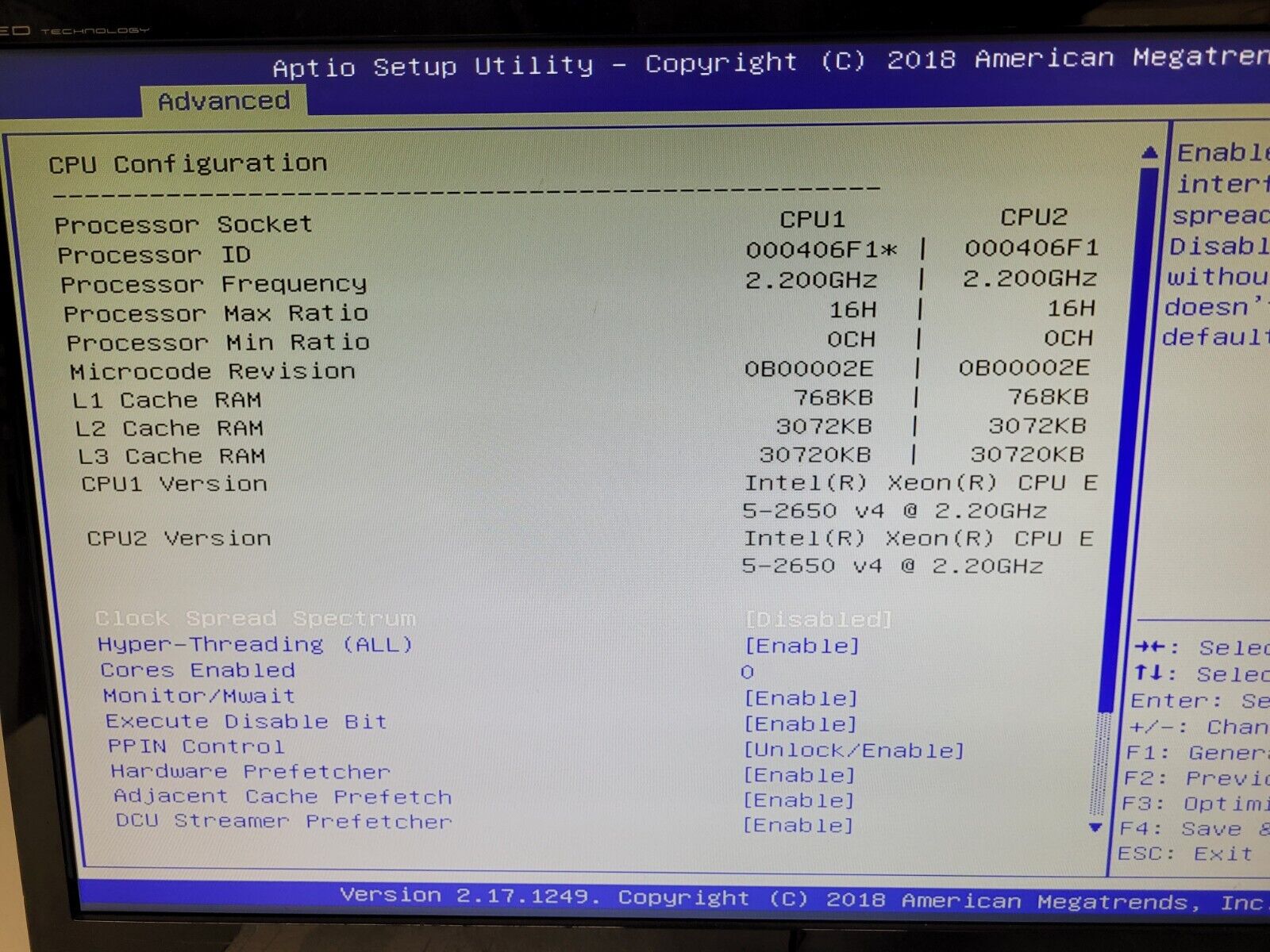 Supermicro 24 Bay SFF X10DRU-i+ 24x NVMe 2x Intel E5-2650 V4 192GB 2400Mhz Ram