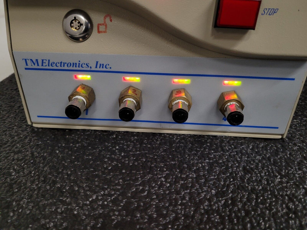 TM Electronics Solution 4S-L2-F2-015 Solution Leak & Flow Tester 4 Port 15PSI
