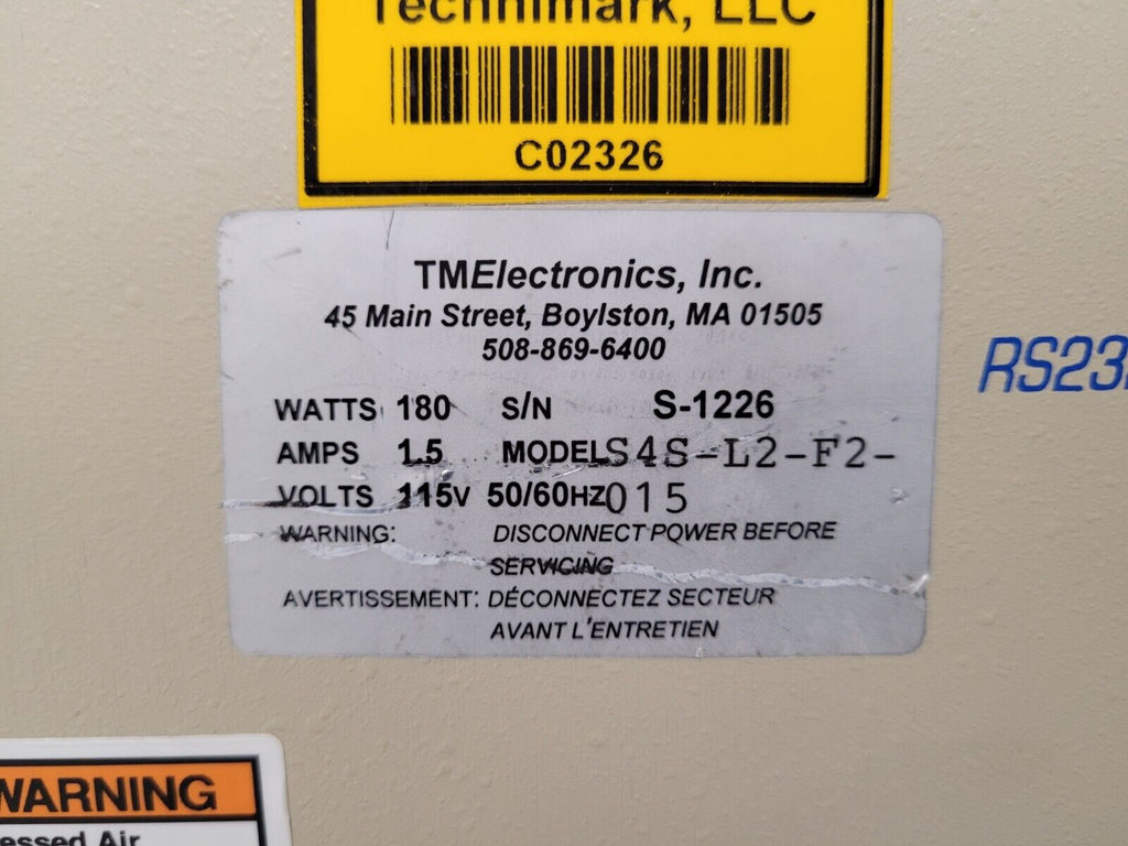 TM Electronics Solution 4S-L2-F2-015 Solution Leak & Flow Tester 4 Port 15PSI
