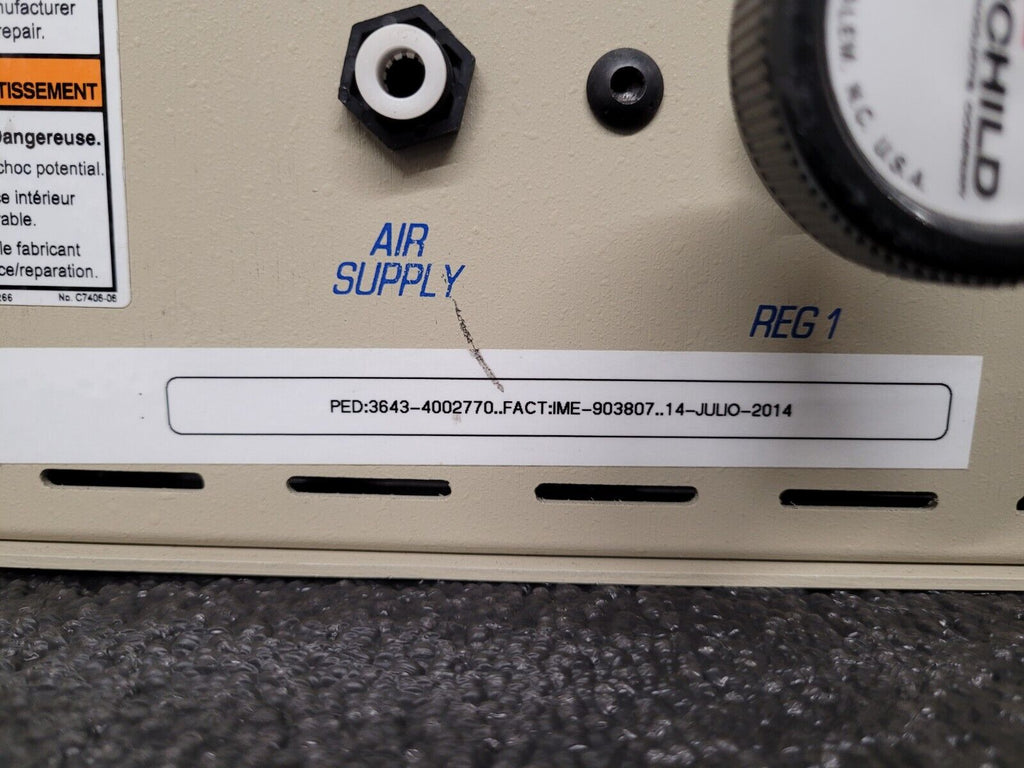 TM Electronics Solution 4S-L2-F2-015 Solution Leak & Flow Tester 4 Port 15PSI