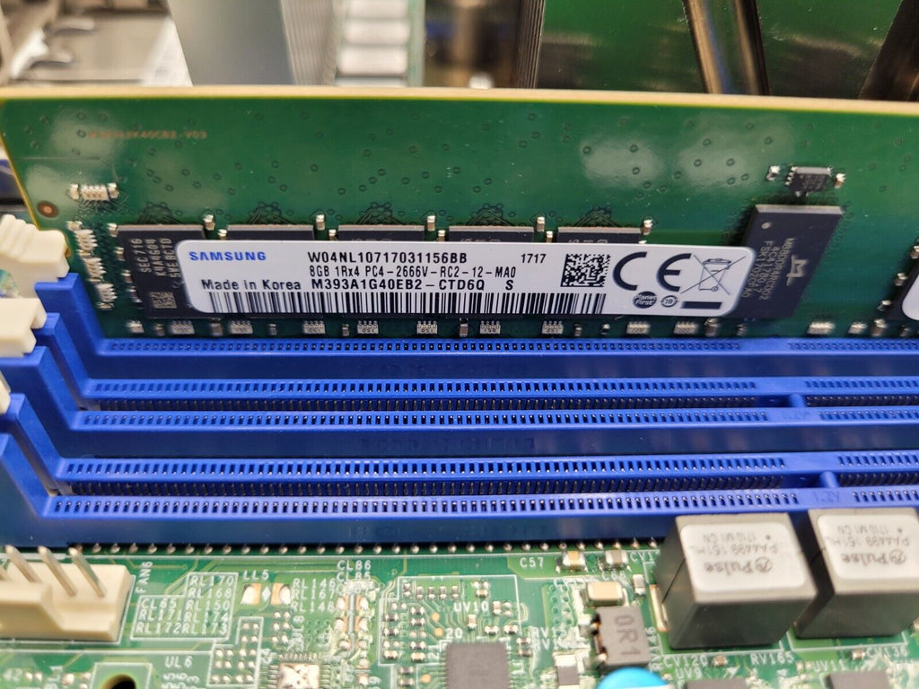 Supermicro 8 Bay LFF X11DPi-N 2x Intel Xeon Silver 4108 1.8GHz 16GB 2400Mhz Ram