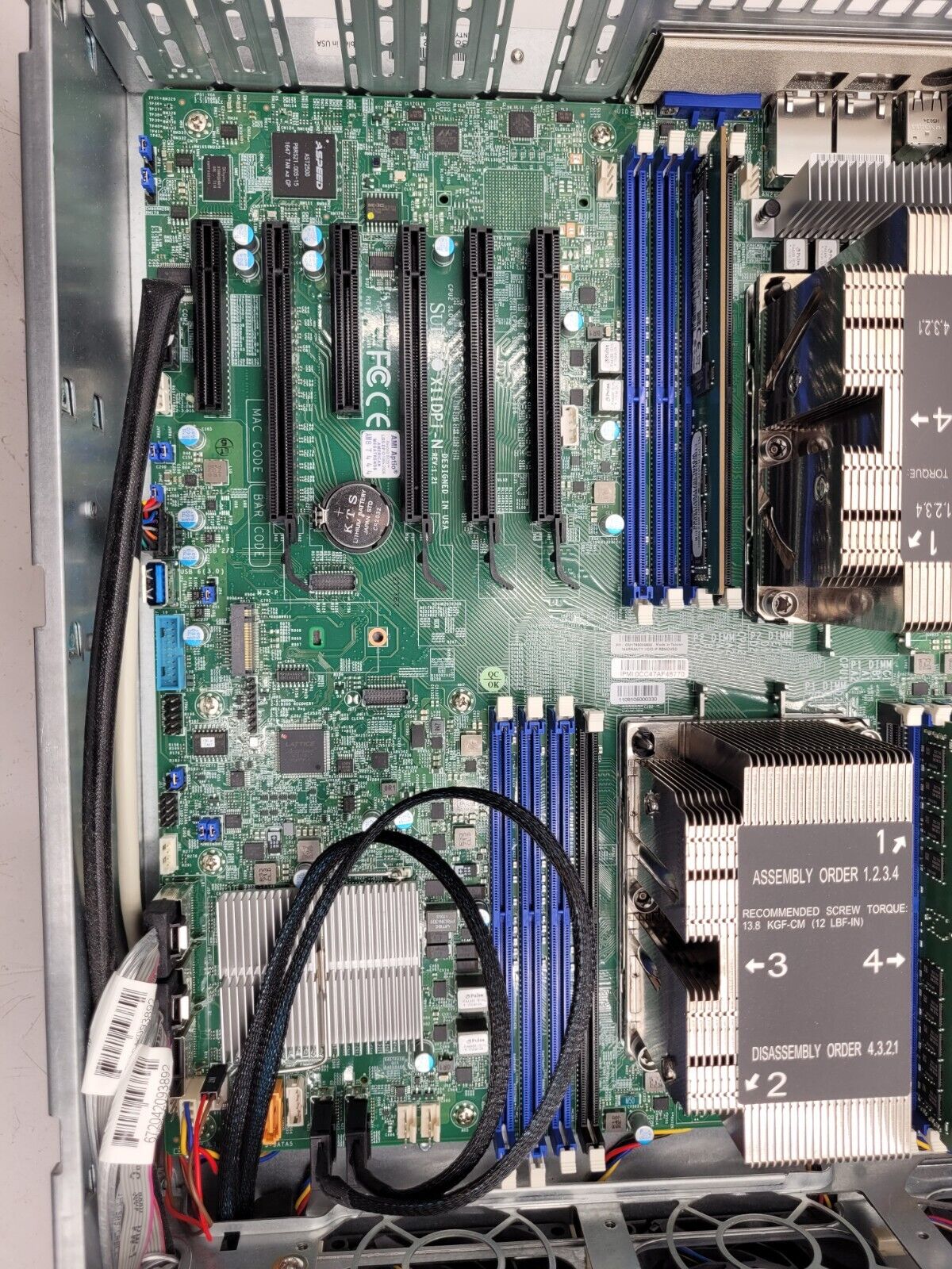 Supermicro 8 Bay LFF X11DPi-N 2x Intel Xeon Silver 4108 1.8GHz 16GB 2400Mhz Ram
