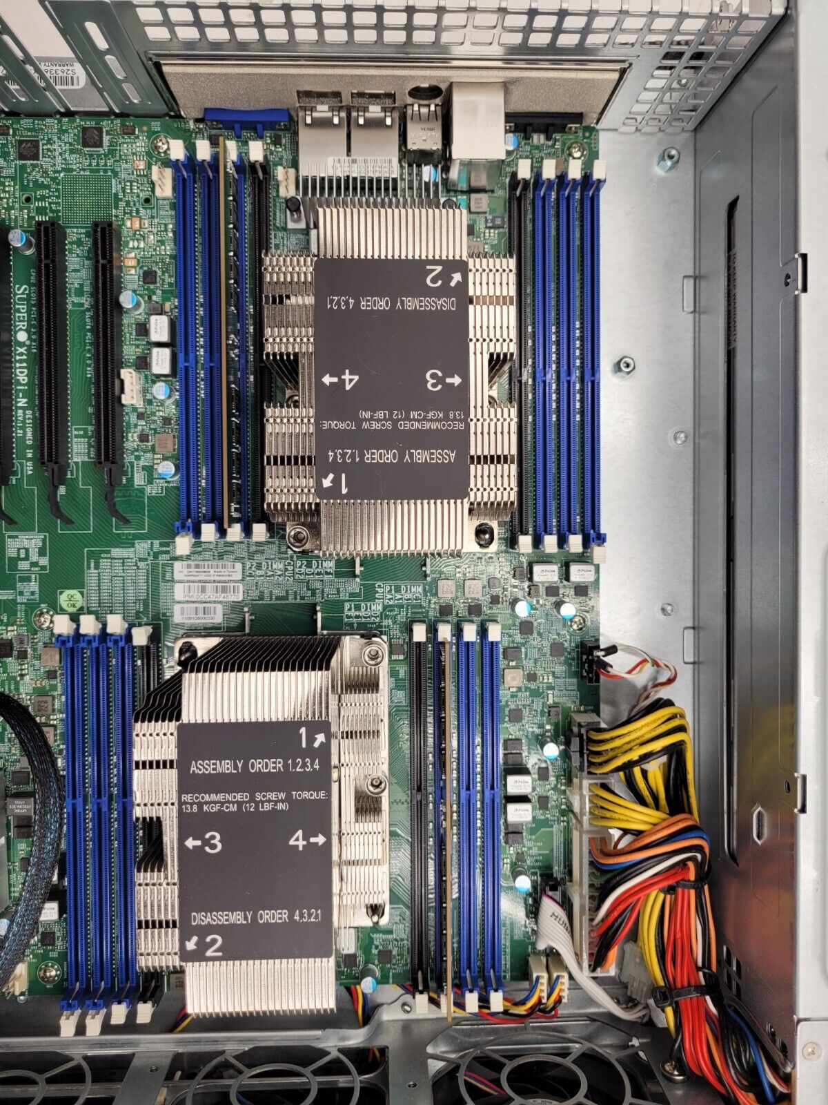Supermicro 8 Bay LFF X11DPi-N 2x Intel Xeon Silver 4108 1.8GHz 16GB 2400Mhz Ram