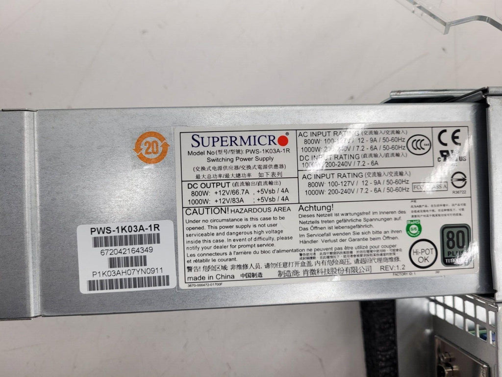 Supermicro 8 Bay LFF X11DPi-N 2x Intel Xeon Silver 4108 1.8GHz 16GB 2400Mhz Ram