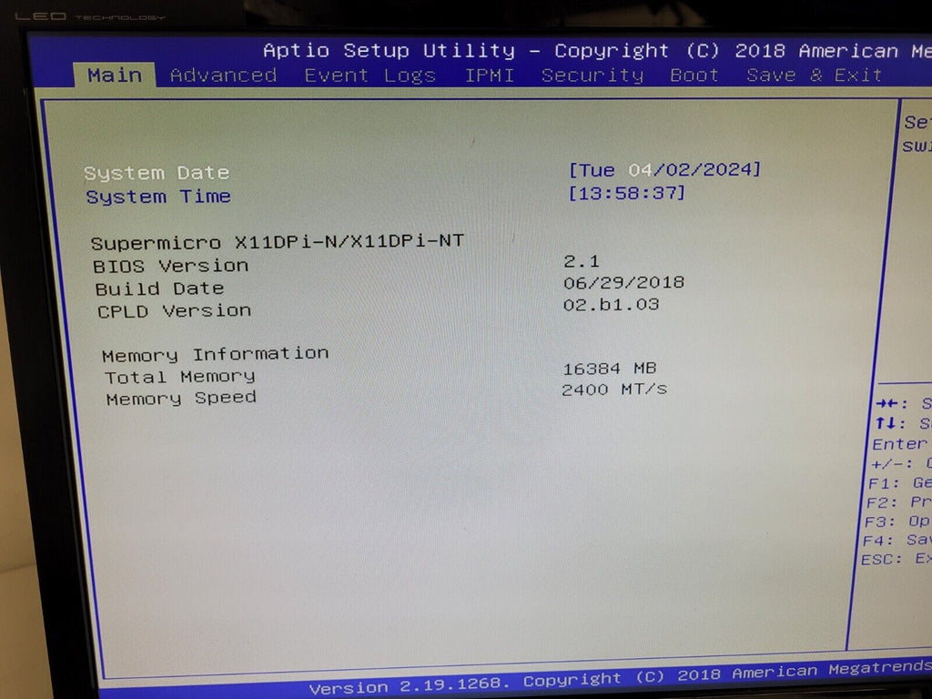 Supermicro 8 Bay LFF X11DPi-N 2x Intel Xeon Silver 4108 1.8GHz 16GB 2400Mhz Ram