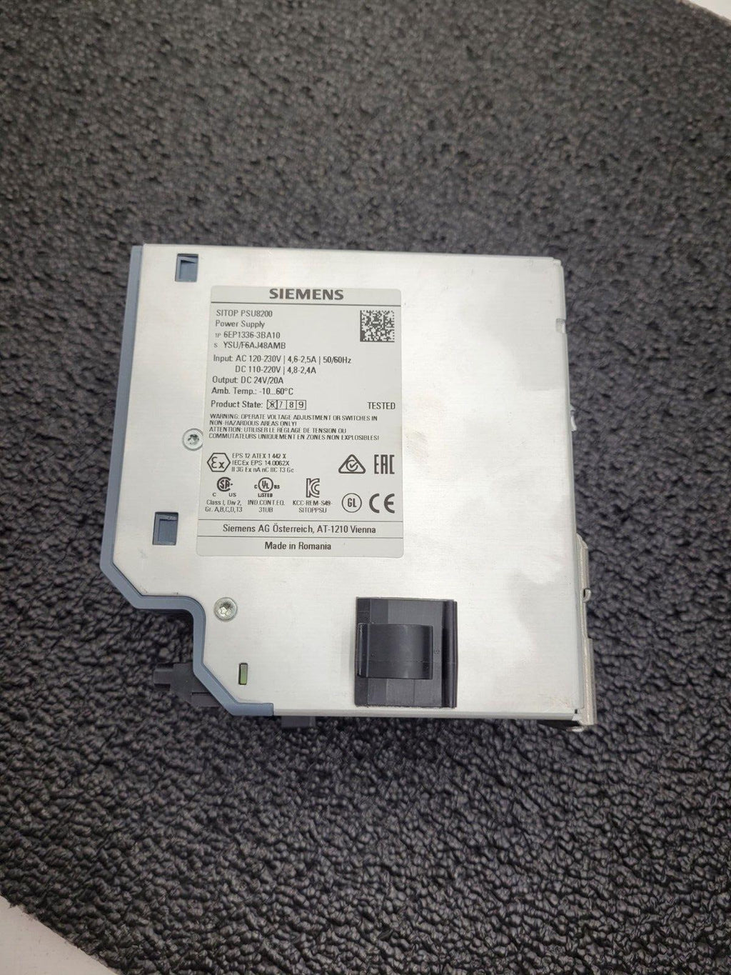 Siemens 6EP1336-3BA10 PSU8200 SITOP PSU 8200 Power Supply 20A / 24VDC