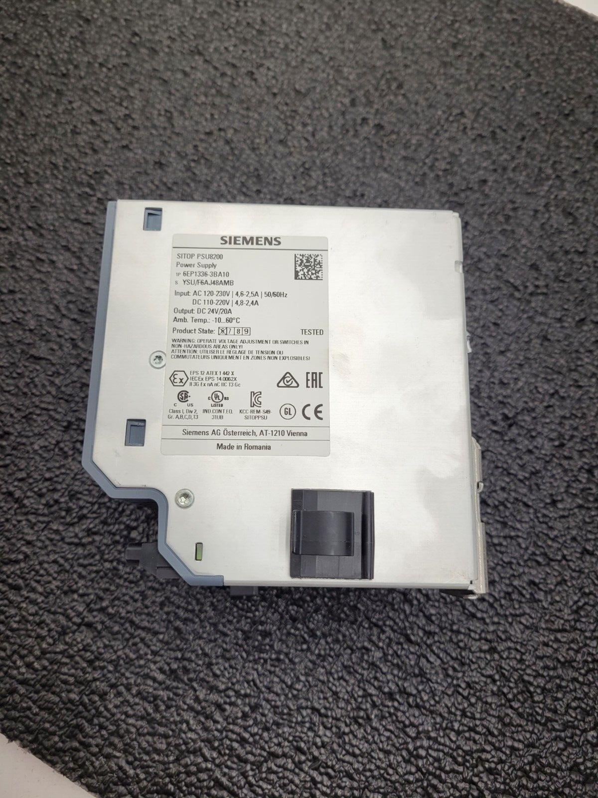 Siemens 6EP1336-3BA10 PSU8200 SITOP PSU 8200 Power Supply 20A / 24VDC