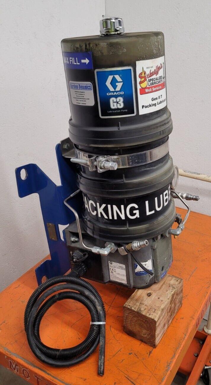 GRACO G3 Lubrication Pump 96G231 G3-A-12MX-120L08 12VDC 5100 PSI Working Pull B