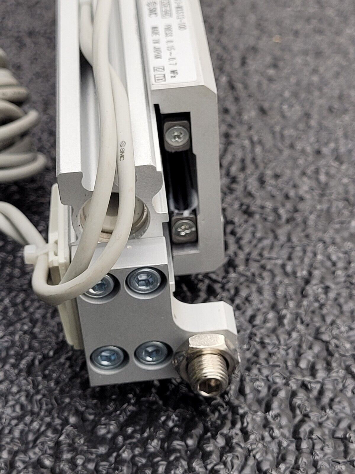SMC 13-MXS12-100 Pneumatic Linear Slide Guide Table Cylinder D-m9PW Sensors