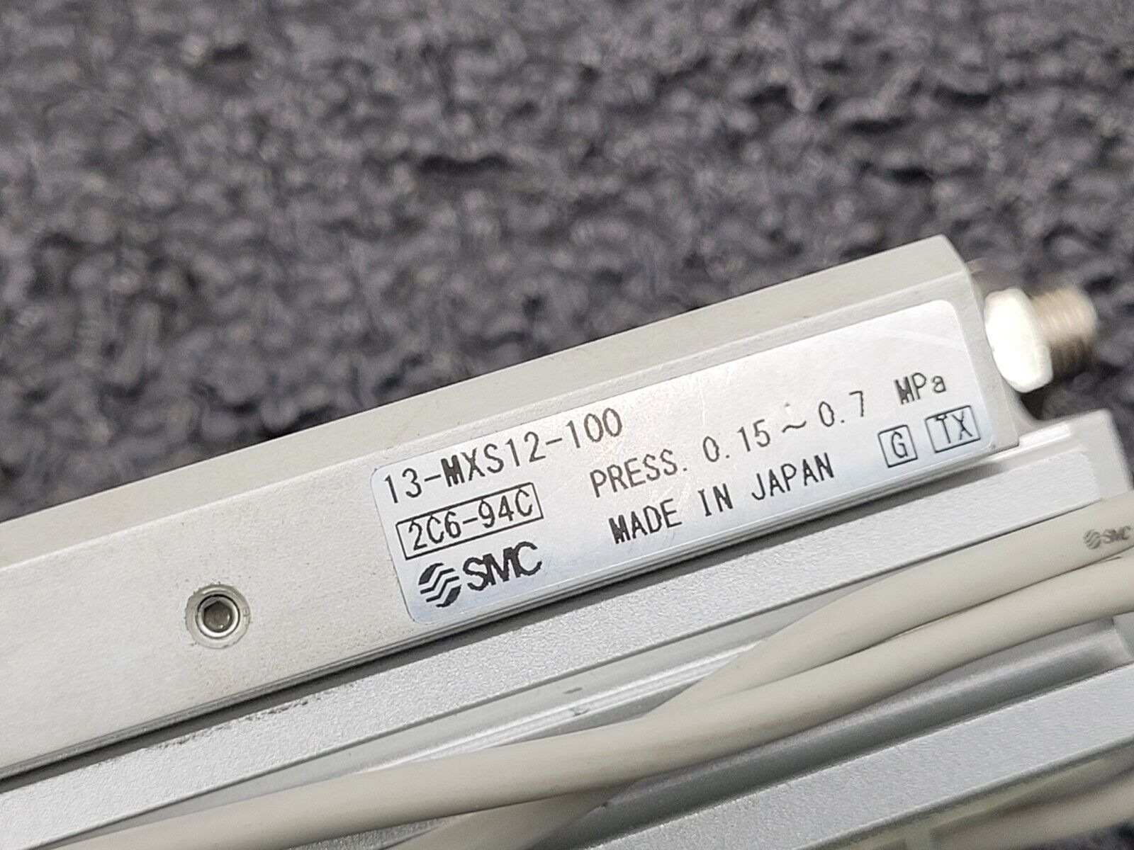 SMC 13-MXS12-100 Pneumatic Linear Slide Guide Table Cylinder D-m9PW Sensors