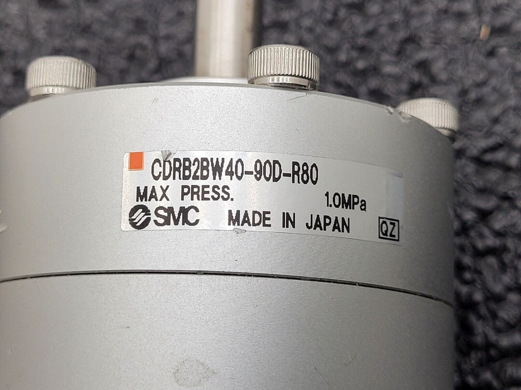 SMC CDRB2BW40-90D-R80 Rotating Cylinder Pneumatic Rotary Actuator Unit w/Sensors