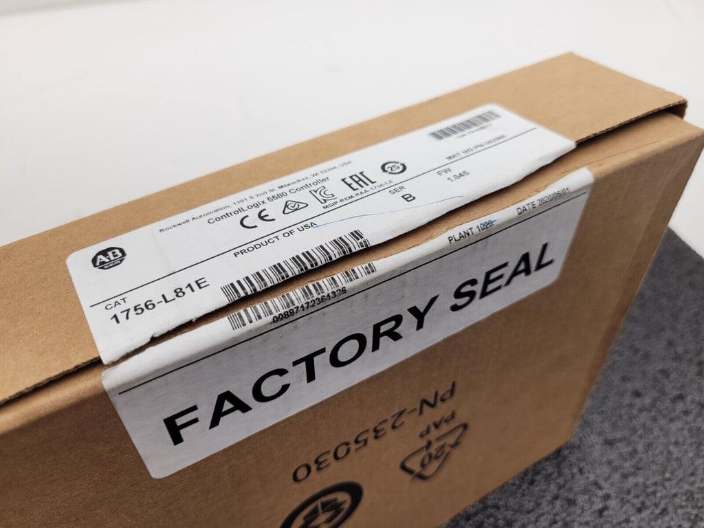 2020 Allen-Bradley 1756-L81E /B ControlLogix Processor - New Surplus (Open)