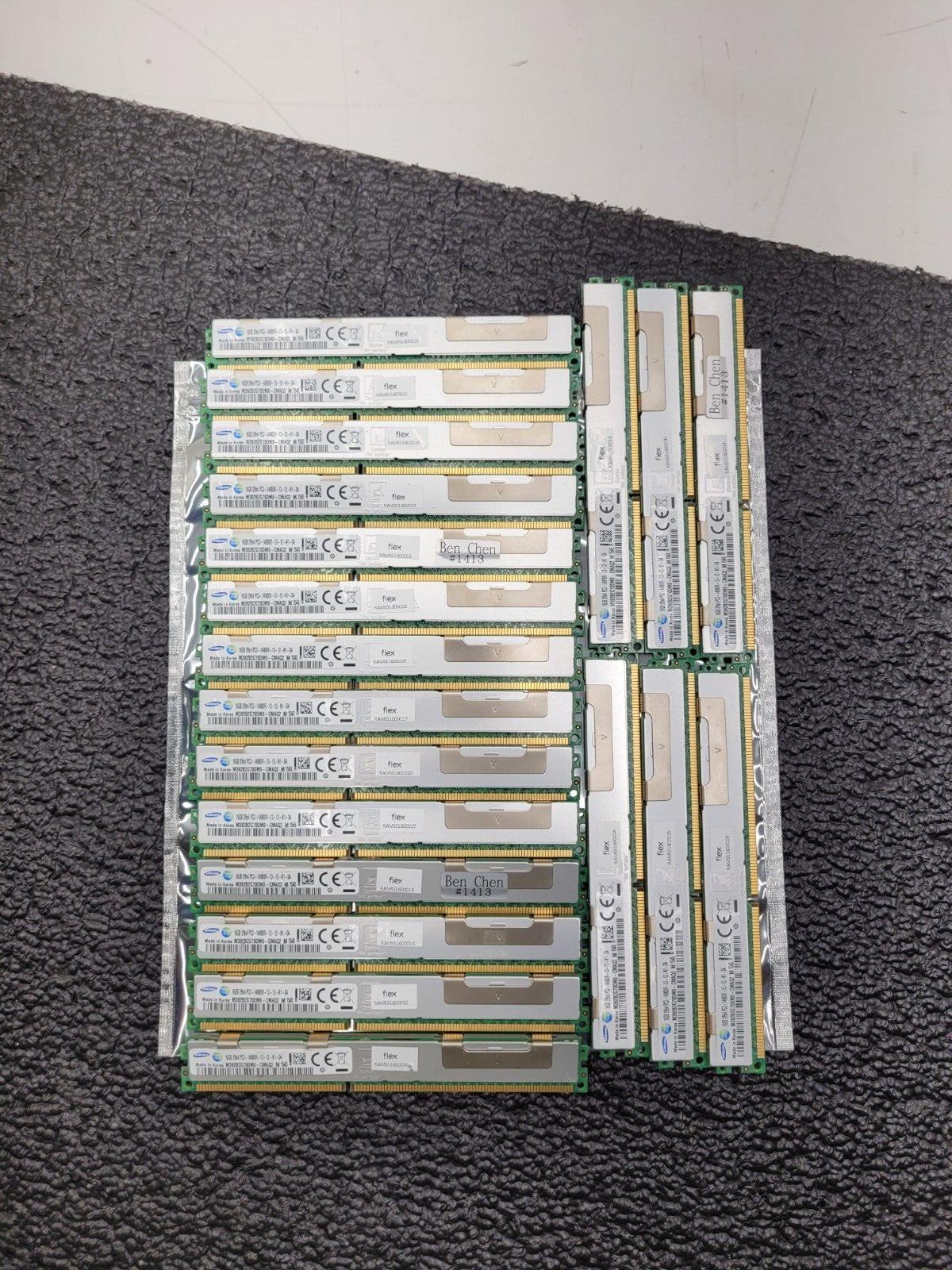 Lot 20x Samsung 16GB (20x16GB) 2Rx4 PC3-14900R Server Memory M393B2G70DM0 VLP