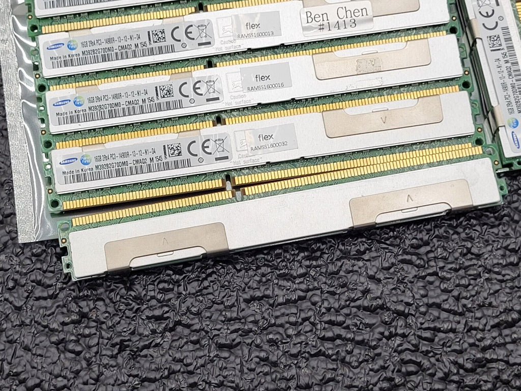 Lot 20x Samsung 16GB (20x16GB) 2Rx4 PC3-14900R Server Memory M393B2G70DM0 VLP