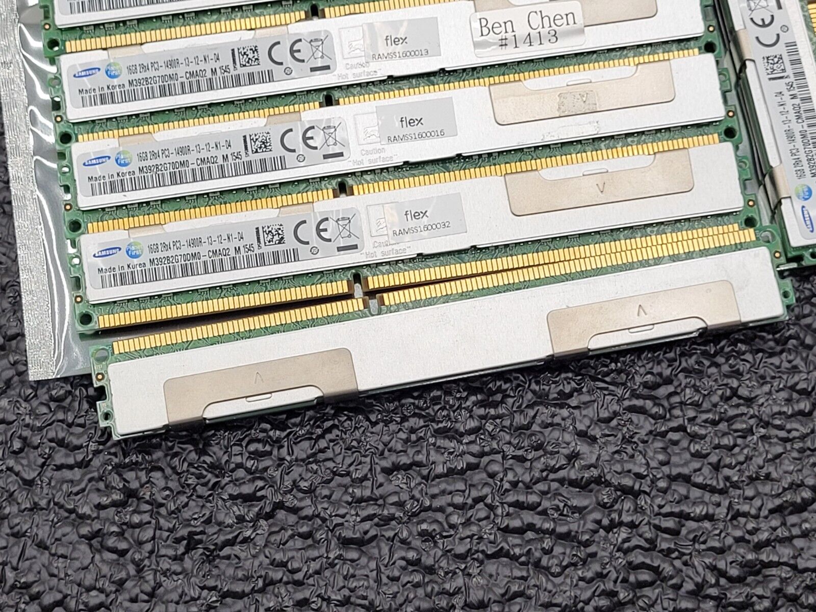 Lot 20x Samsung 16GB (20x16GB) 2Rx4 PC3-14900R Server Memory M393B2G70DM0 VLP