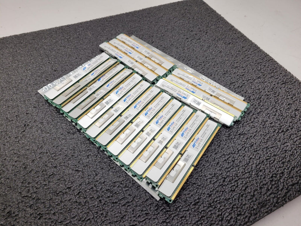 Lot 18x 16GB TriCor 288GB 2Rx4 DDR3 ECC Server Memory TRF722GR42F3186WV VLP