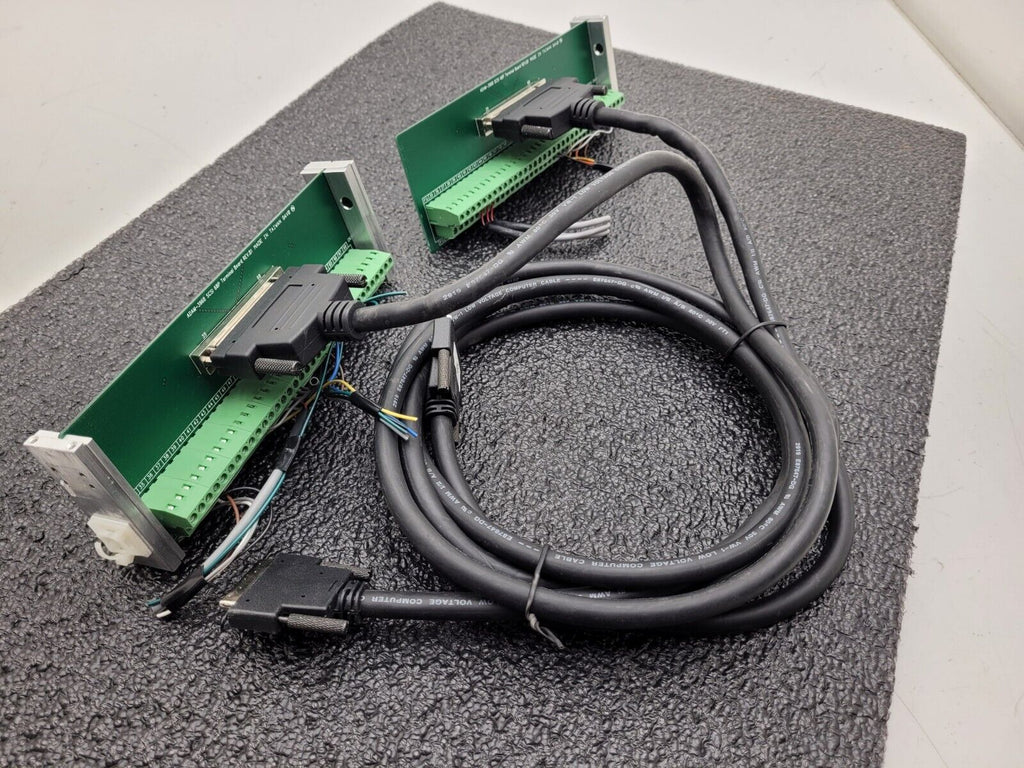 Lot of 2x Advantech ADAM-3968 SCSI 68P Terminal Board Rev.B1 w/ SCSI Cable