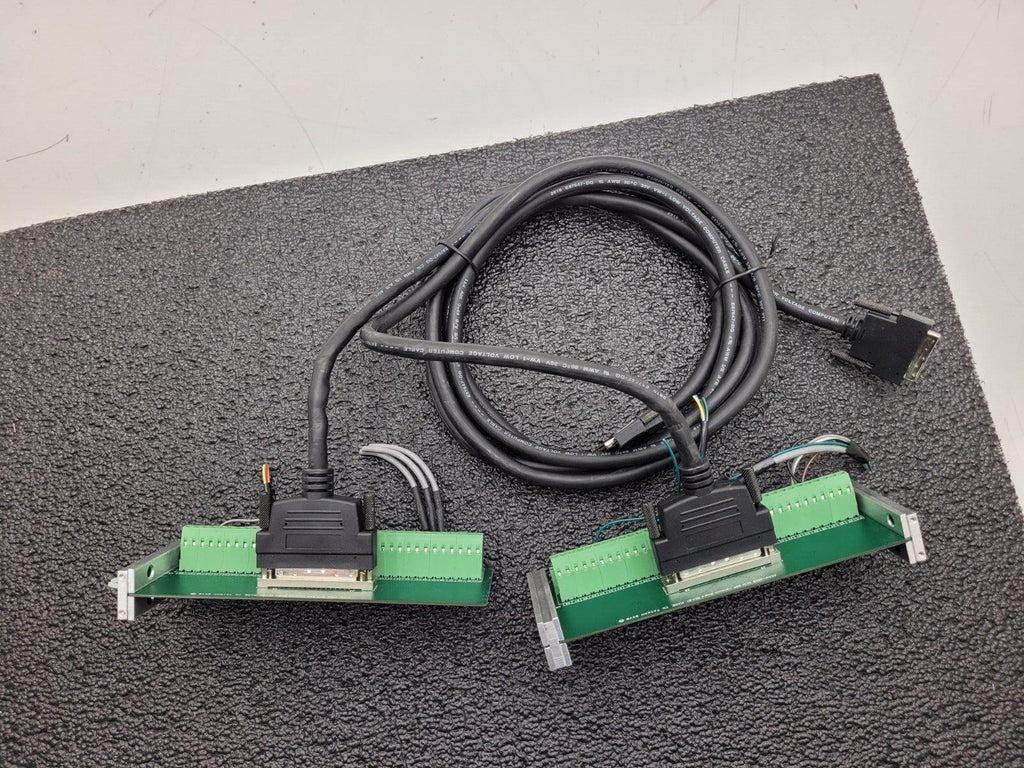 Lot of 2x Advantech ADAM-3968 SCSI 68P Terminal Board Rev.B1 w/ SCSI Cable