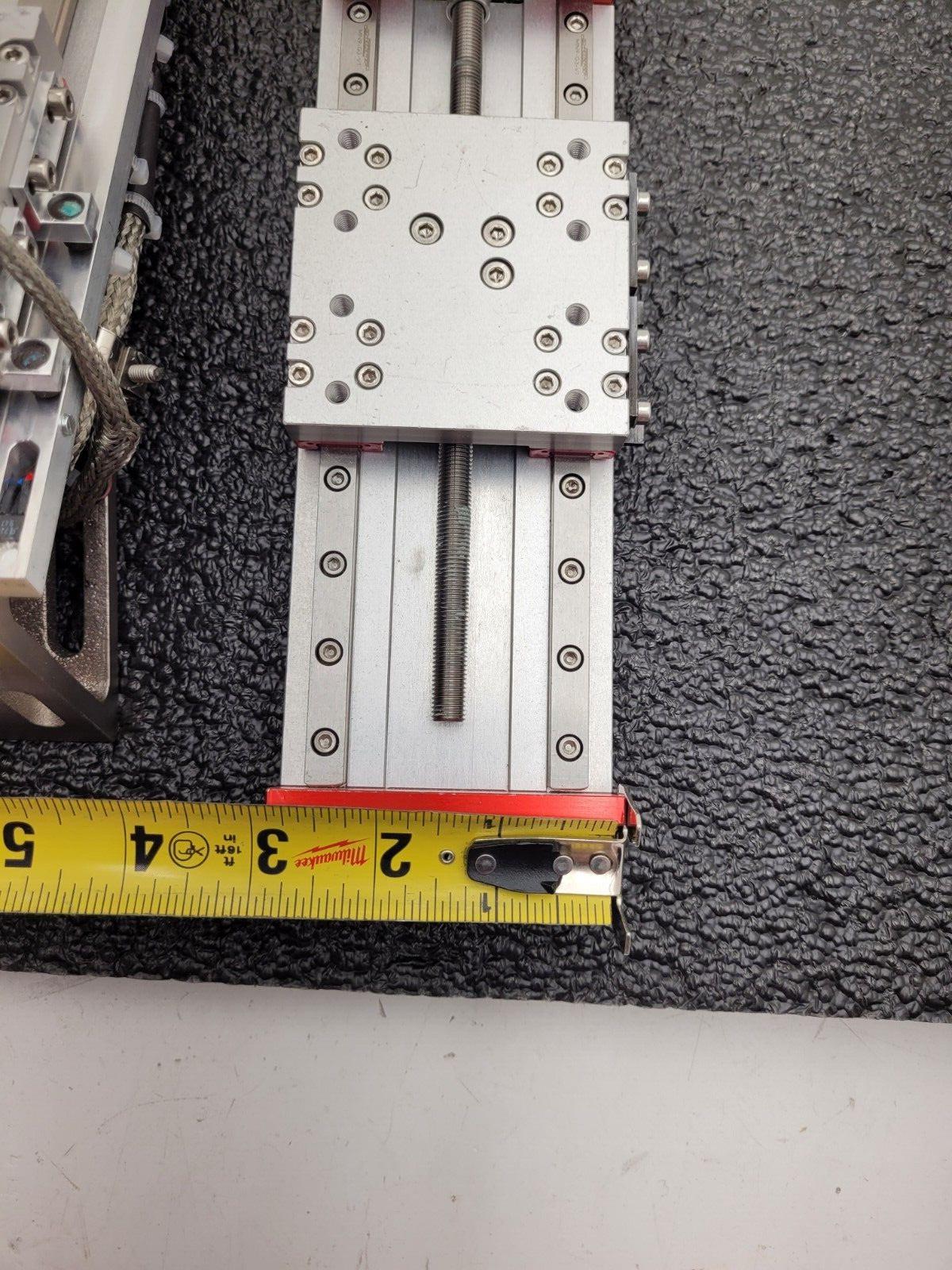 Lot of 2x Shneeberger Linear Screw Guide Block Stepper Motor Actuator MN9-G3-V1