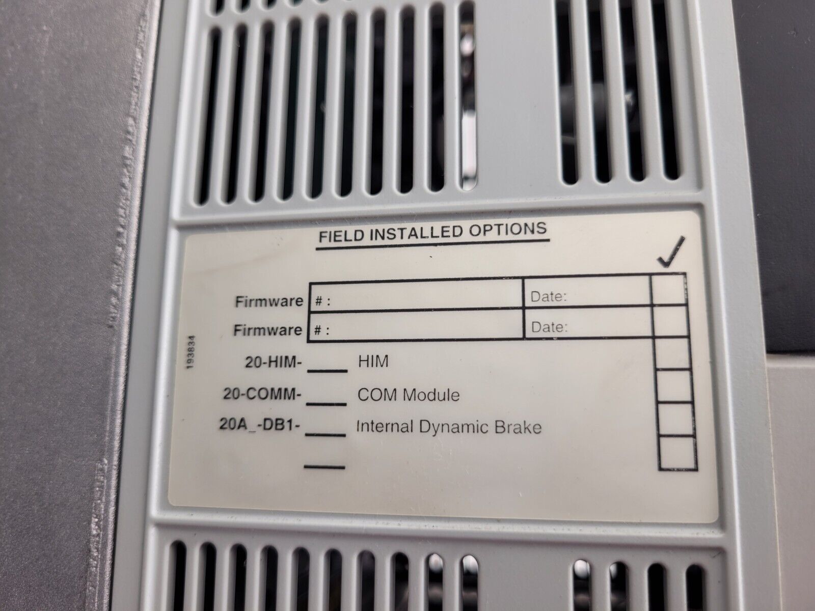 Allen Bradley 20AD5P0A0AYNNRNN /A PowerFlex 70 480V 3HP AC VFD Motor Drive