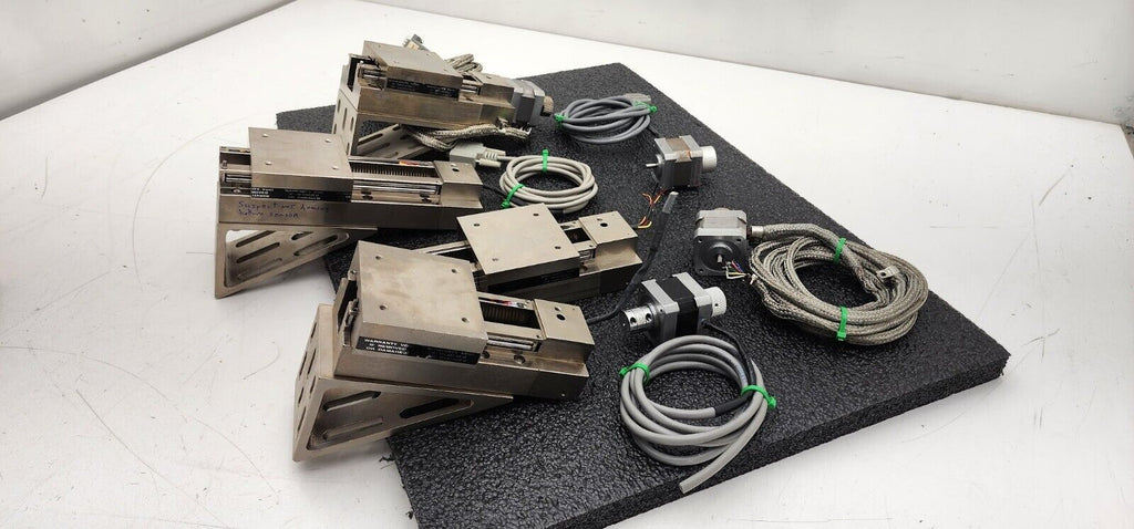 Lot of 4x Dover Linear Screw Guide Block Stepper Motor Actuator 12-1179