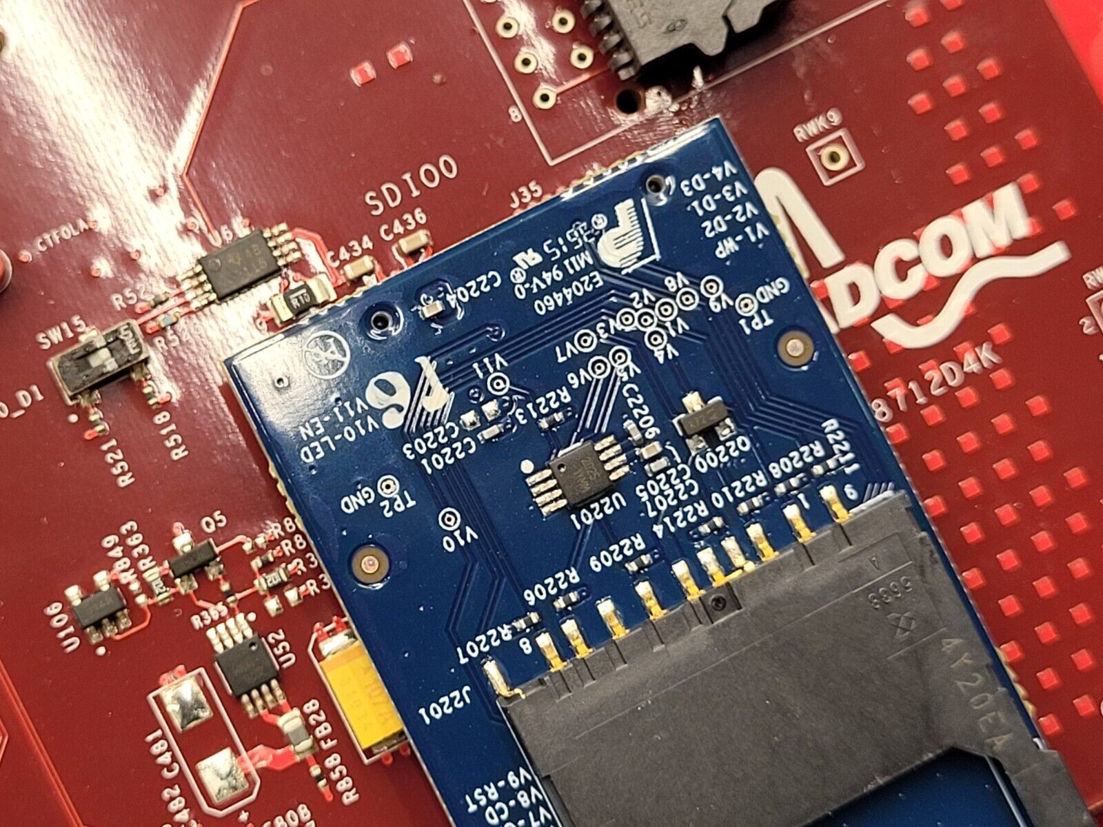 Broadcom BCM958712D4K Development Dev Board Kit 100-128837-0010 Rev 05