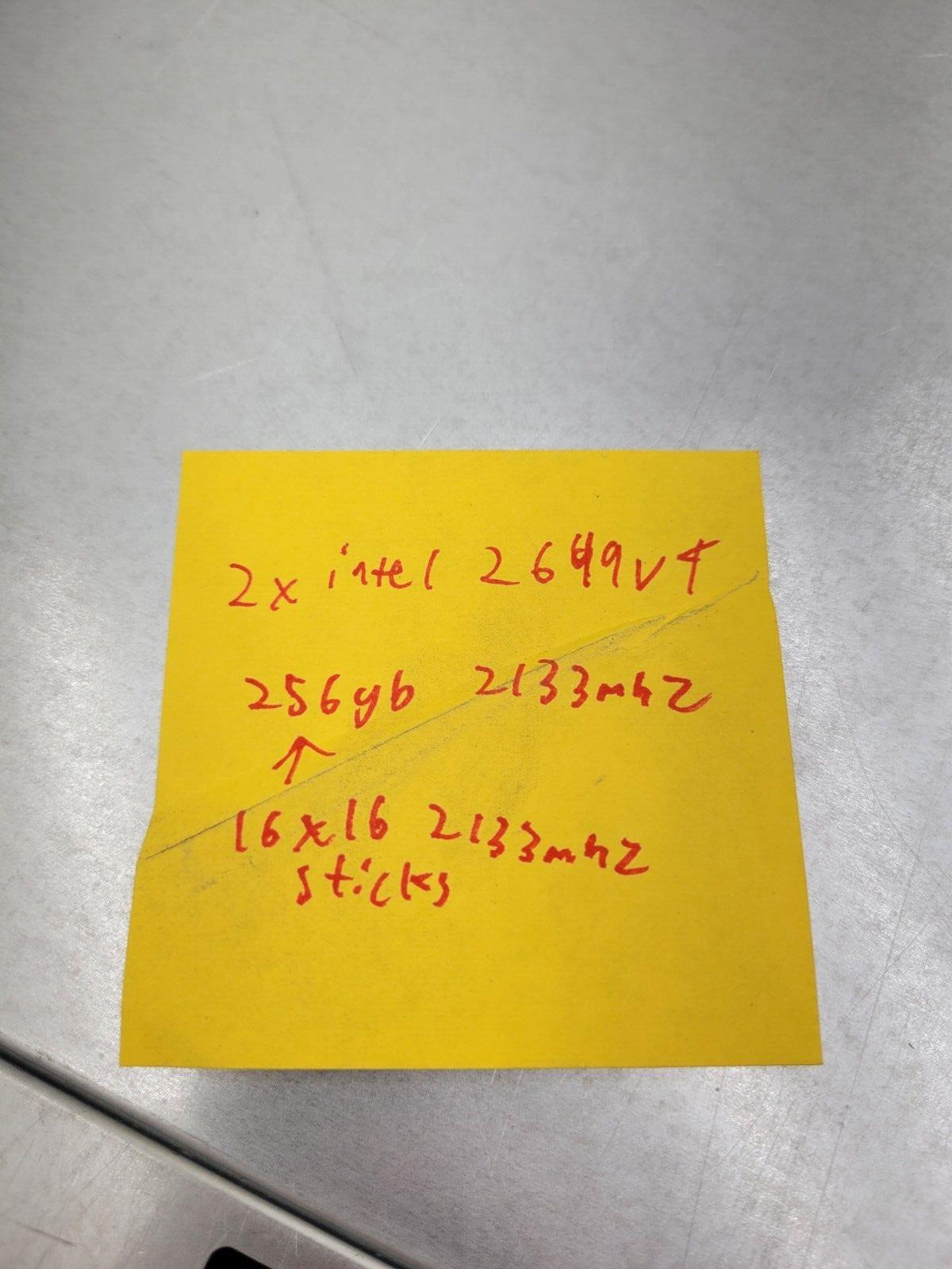 Intel S2600WT 1U 4-Bay LFF Workstation Server 2X E5-2699v4 256Gb RAM, Tested