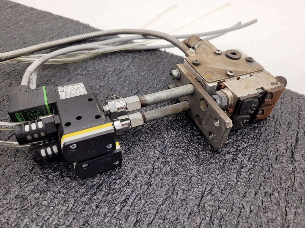 Dual Head Nordson SolidBlue S-012T Hot Melt Adhesive Dispensing Glue Gun 8524328