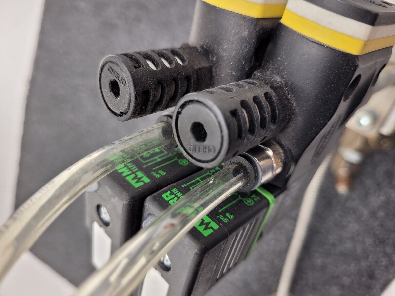 Dual Head Nordson SolidBlue S-012T Hot Melt Adhesive Dispensing Glue Gun 8524328