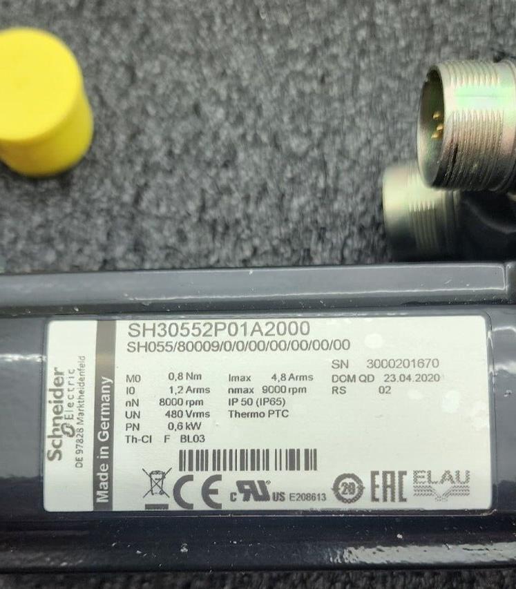 Schneider Electric SH30552P01A2000 AC Servo Motor 8000rpm