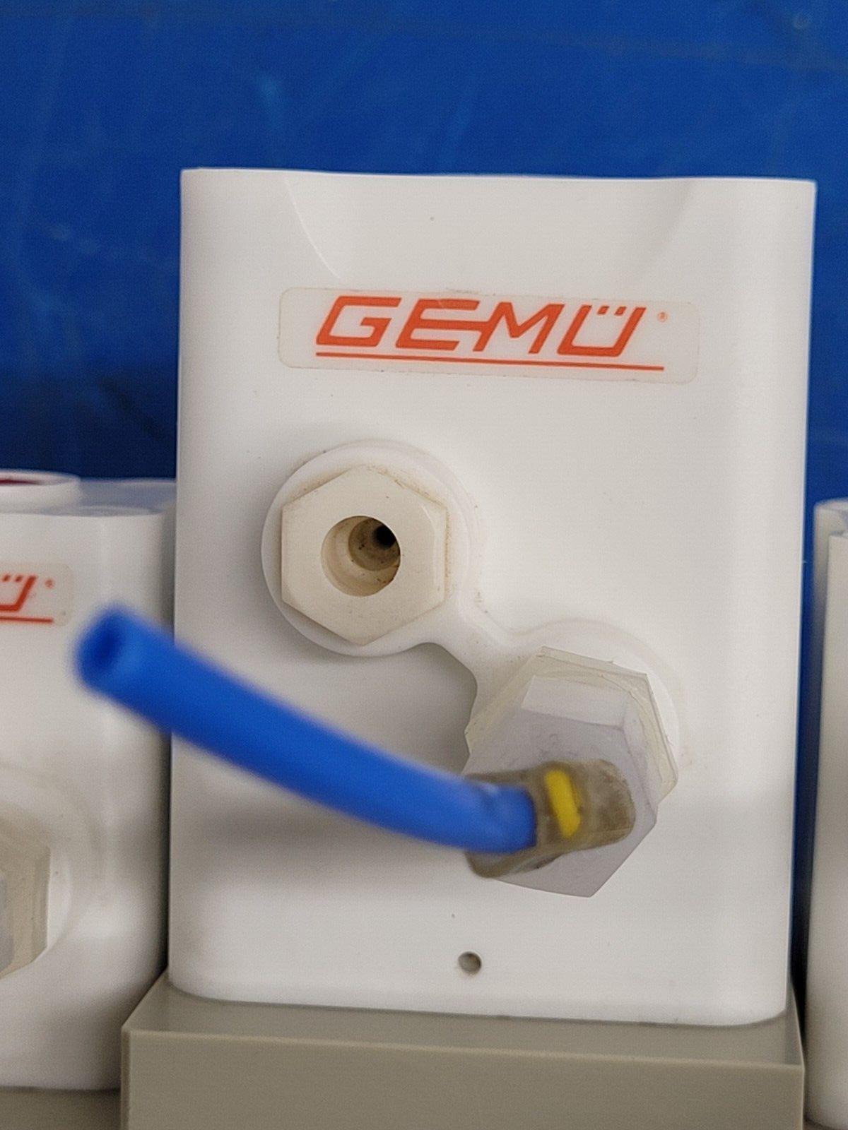 Gemu 5 Valve Diaphragm Shutoff Manifold Valve Air Open Spring Close PN4 PP "C"