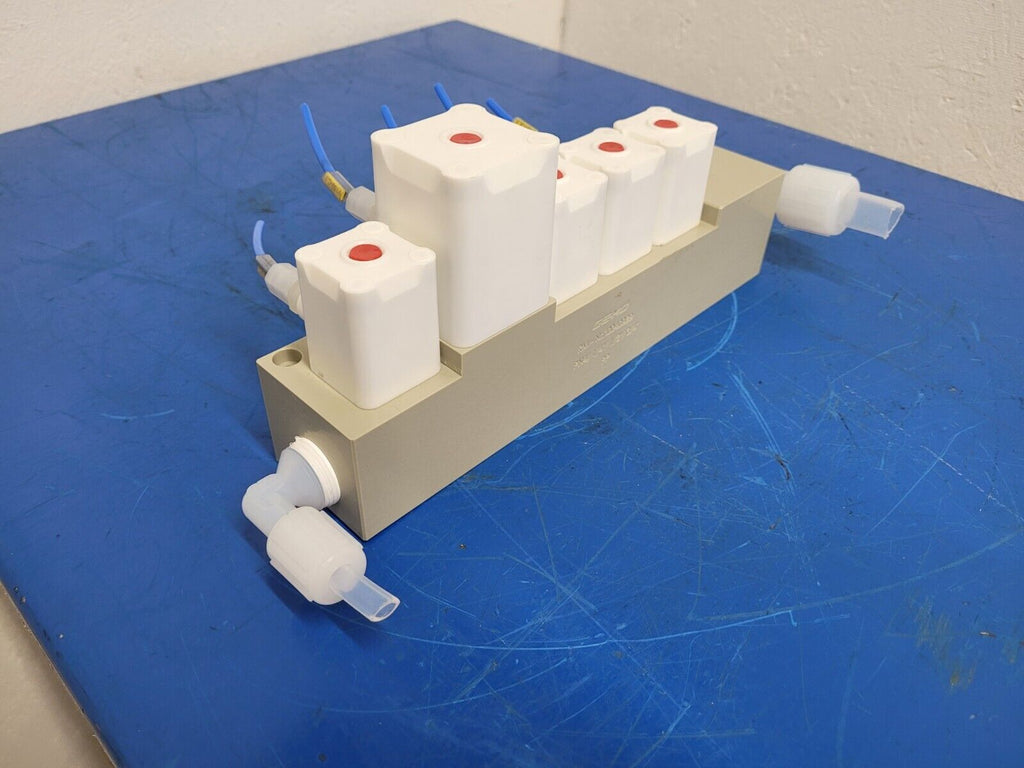 Gemu 5 Valve Diaphragm Shutoff Manifold Valve Air Open Spring Close PN4 PP "C"