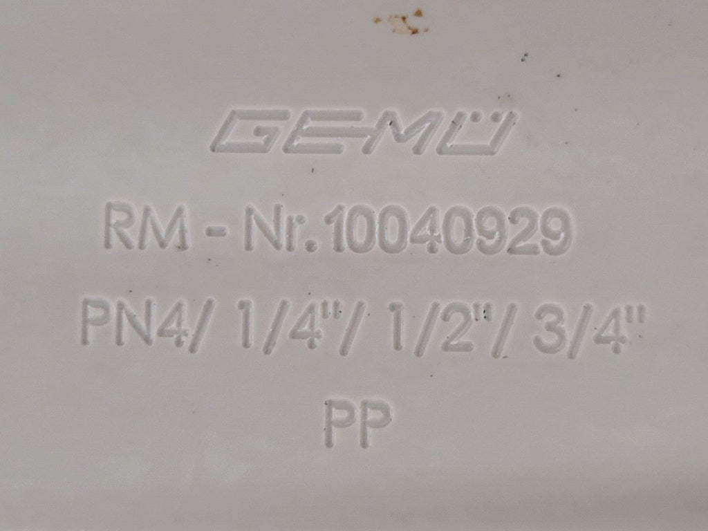 Gemu 5 Valve Diaphragm Shutoff Manifold Valve Air Open Spring Close PN4 PP "C"