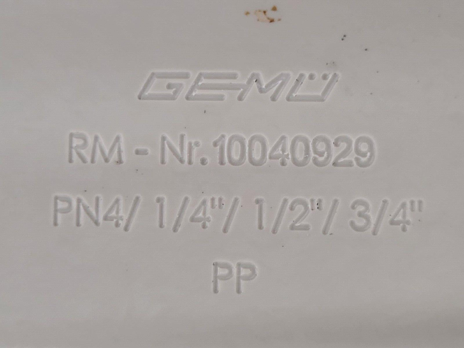 Gemu 5 Valve Diaphragm Shutoff Manifold Valve Air Open Spring Close PN4 PP "C"