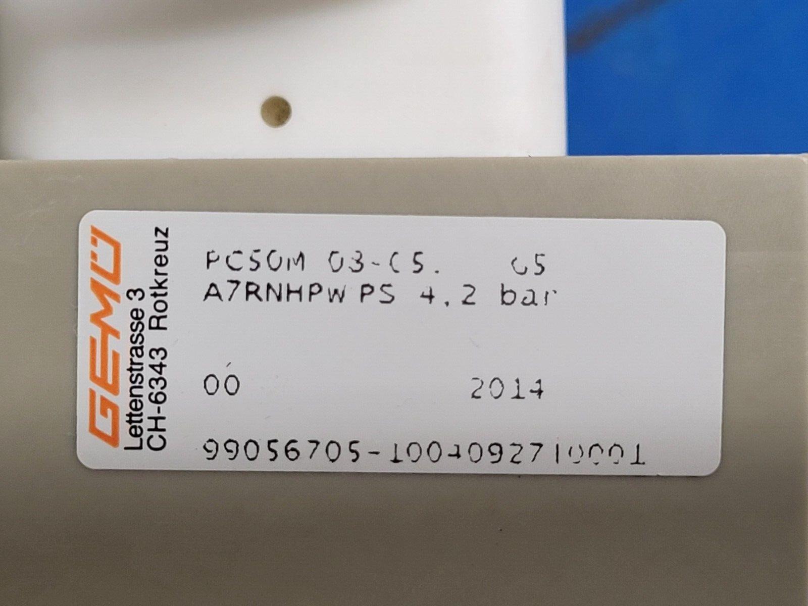 Gemu 5 Valve Diaphragm Shutoff Manifold Valve Air Open Spring Close PN4 PP "C"