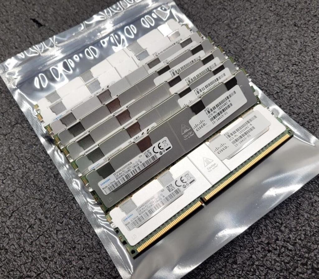 Lot of 8x 32GB Sticks Samsung 4RX4 PC3L-14900L MEMORY RAM ECC 256GB Cisco