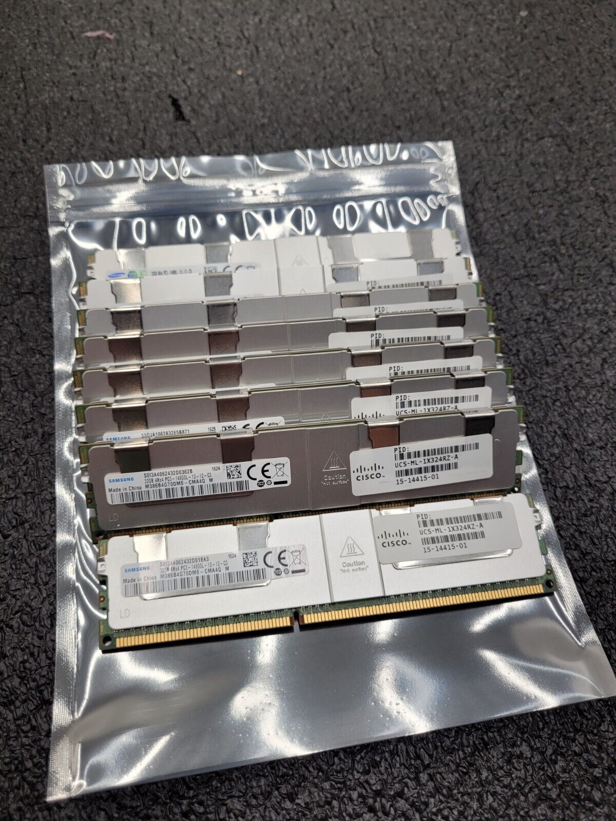 Lot of 8x 32GB Sticks Samsung 4RX4 PC3L-14900L MEMORY RAM ECC 256GB Cisco