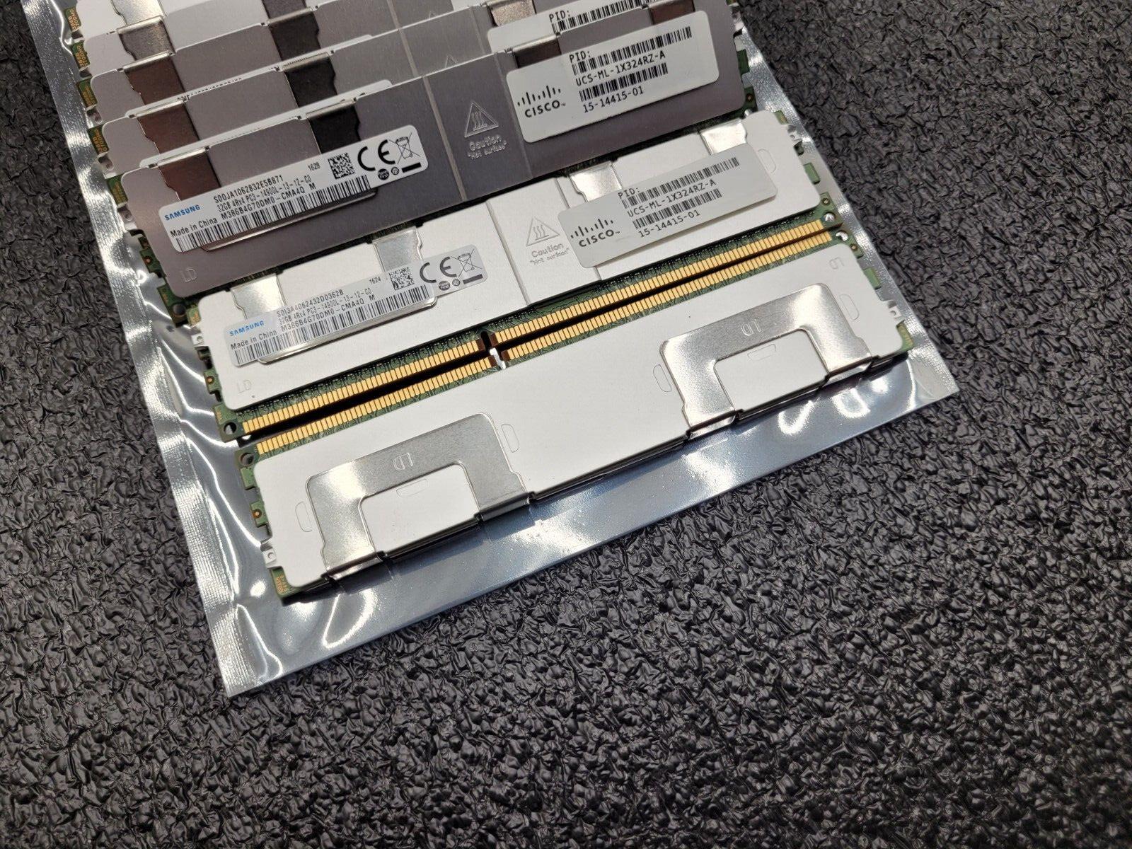 Lot of 8x 32GB Sticks Samsung 4RX4 PC3L-14900L MEMORY RAM ECC 256GB Cisco