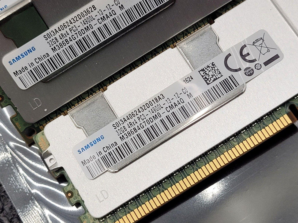 Lot of 8x 32GB Sticks Samsung 4RX4 PC3L-14900L MEMORY RAM ECC 256GB Cisco